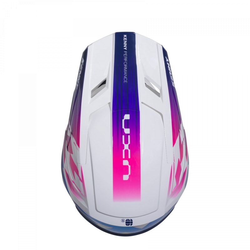 Kenny Racing MOTOCROSS/ENDURO Model Performance ERT Graphic Gradient Helmet - Blue/White/Pink