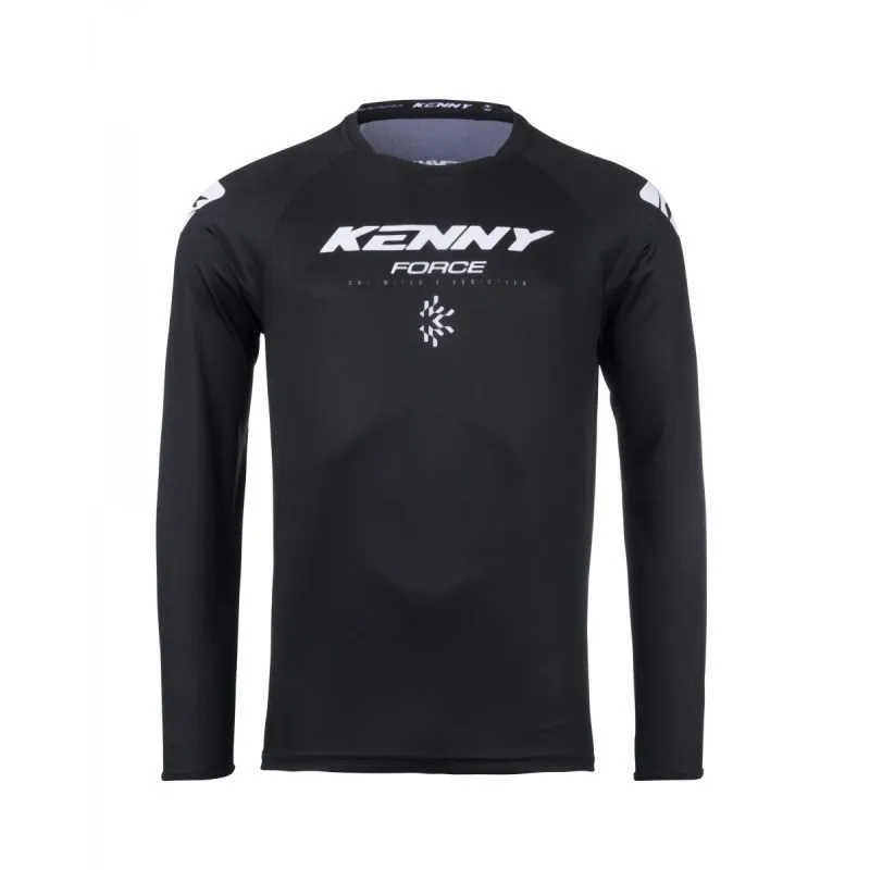 Kenny Racing Motocross JERSEY/ENDURO Model Force Solid - Black/White