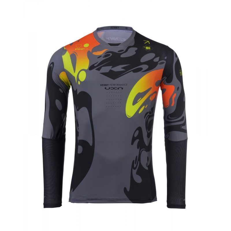 Kenny Racing Motocross JERSEY/ENDURO Model Performance - Grey/Black/Yellow/Red