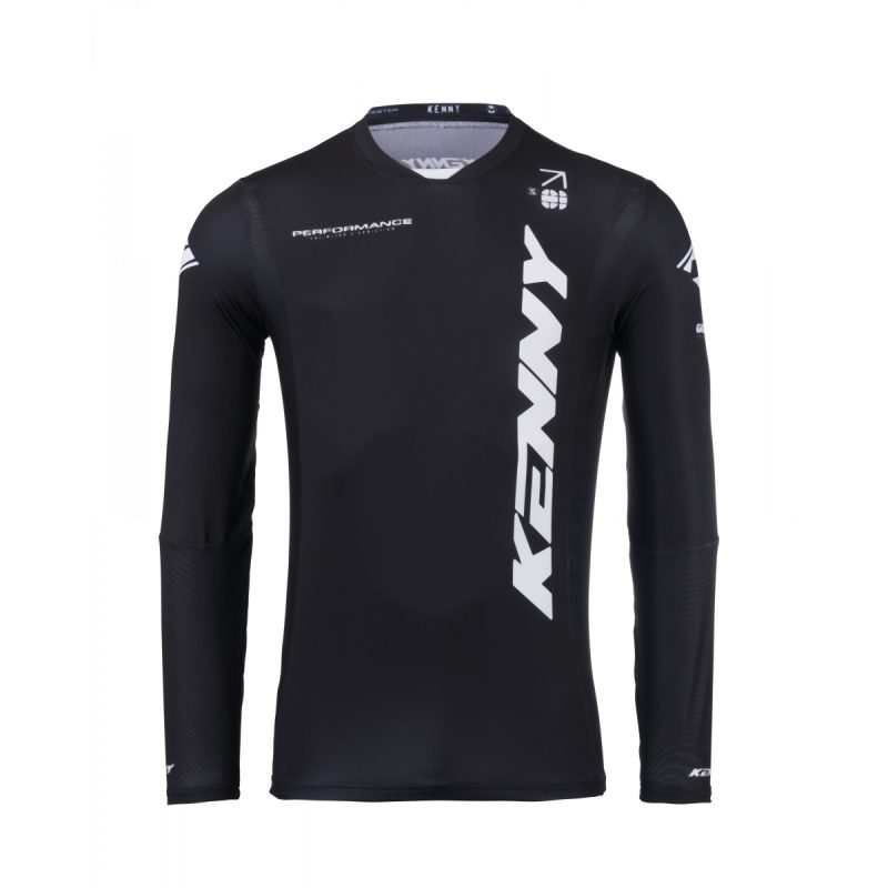 Kenny Racing Motocross JERSEY/ENDURO Model Performance Solid - Black/White