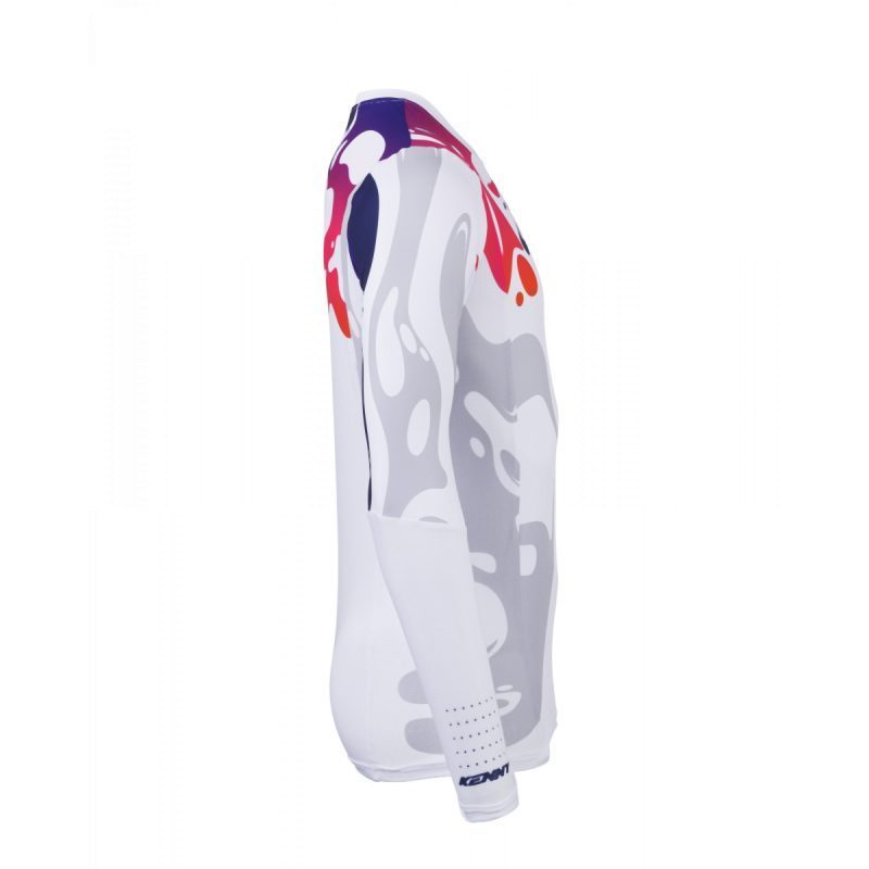 Kenny Racing Motocross JERSEY/ENDURO Model Performance Fluid - White/Grey/Red/Blue