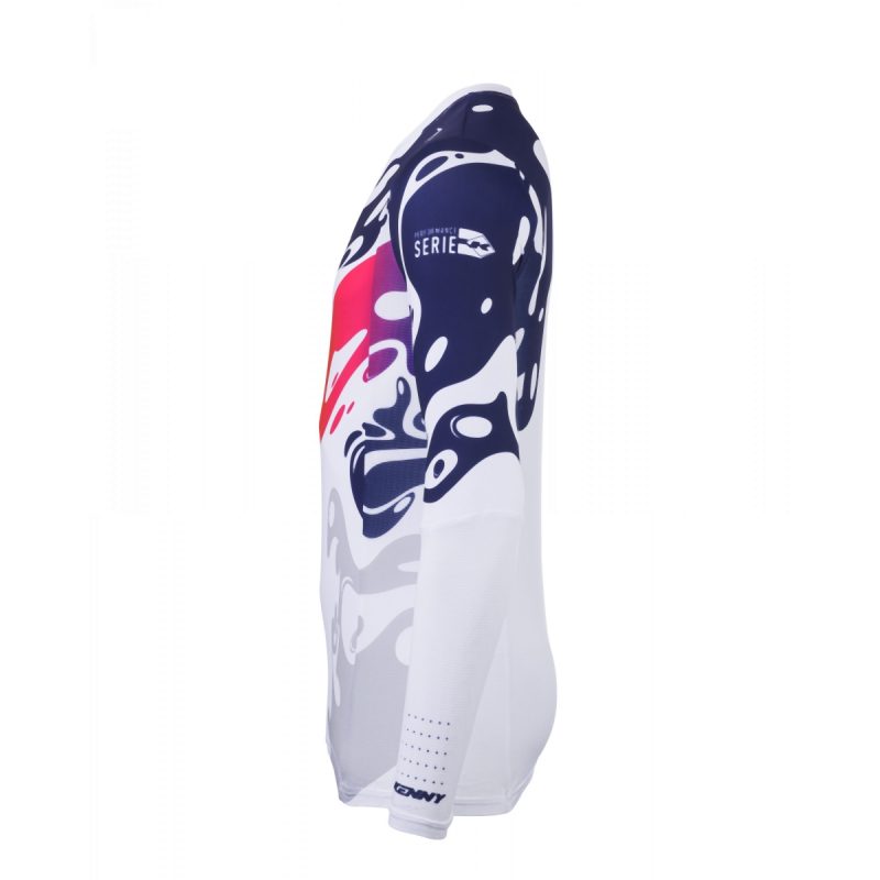 Kenny Racing Motocross JERSEY/ENDURO Model Performance Fluid - White/Grey/Red/Blue