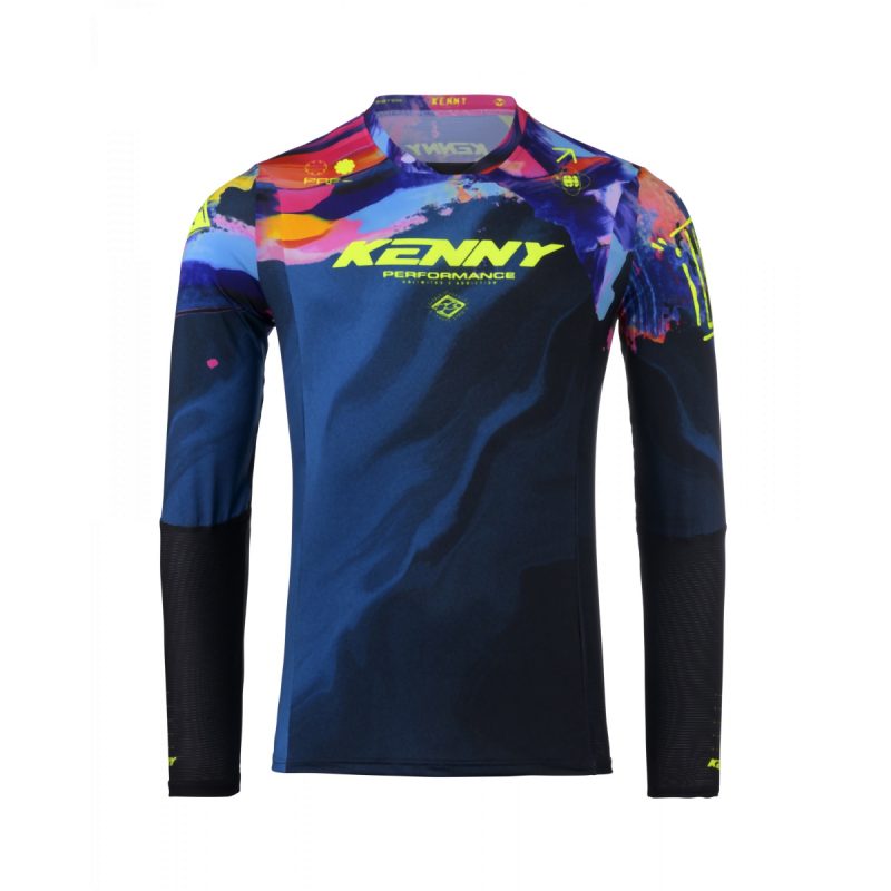Kenny Racing Motocross JERSEY/ENDURO Model Performance Brush - Blue/Yellow/Red