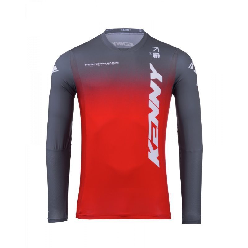 Kenny Racing Motocross JERSEY/ENDURO Model Performance Gradient - Red/Grey/White