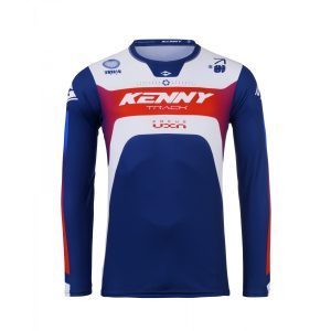 Kenny Racing Motocross JERSEY/ENDURO Model Track Focus Patriot - Blue/White/Red