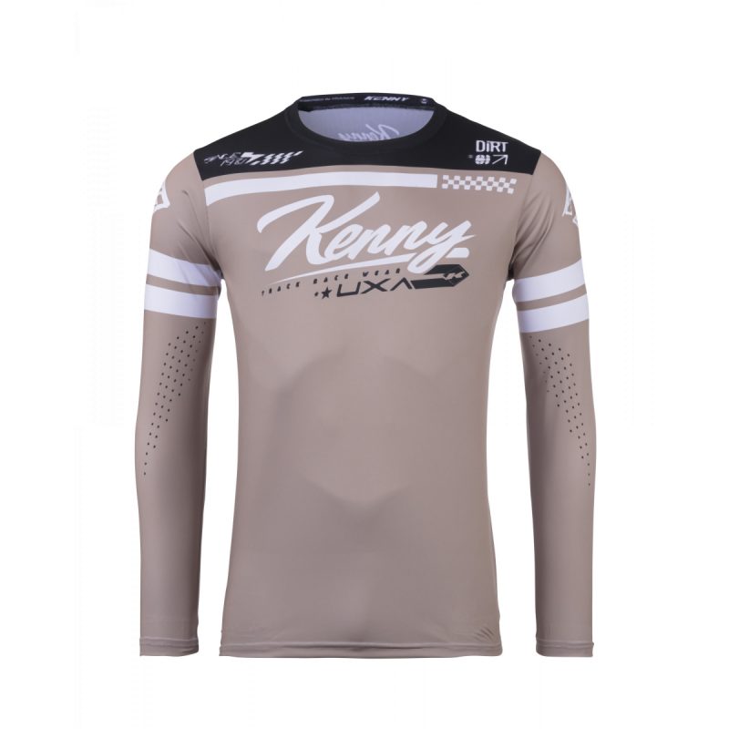 Kenny Racing Motocross JERSEY/ENDURO Model Track DIRT DZR - Brown/White/Black
