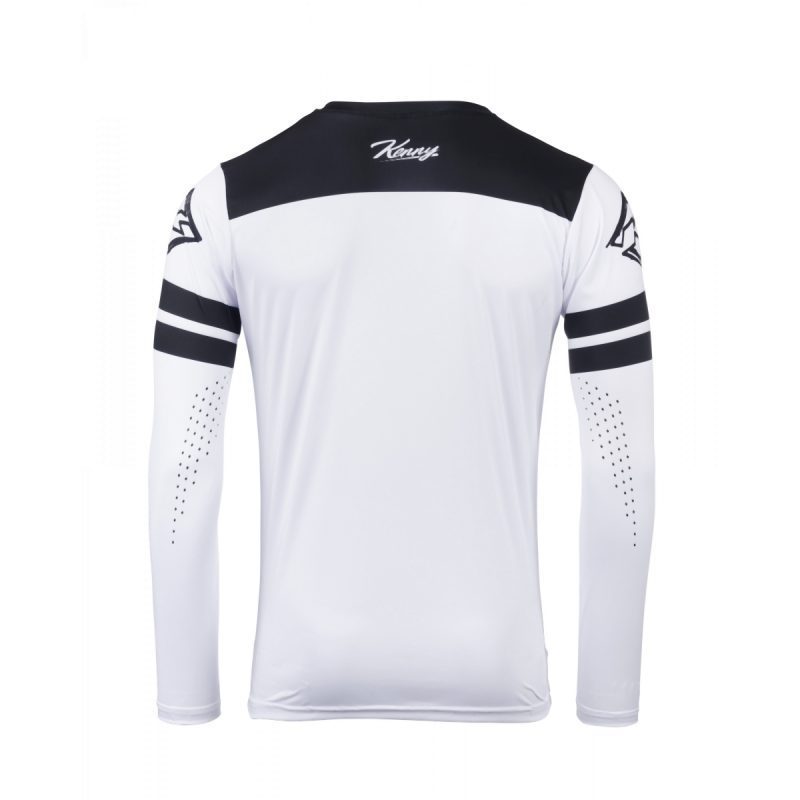 Kenny Racing Motocross JERSEY/ENDURO Model Track DIRT - White/Black