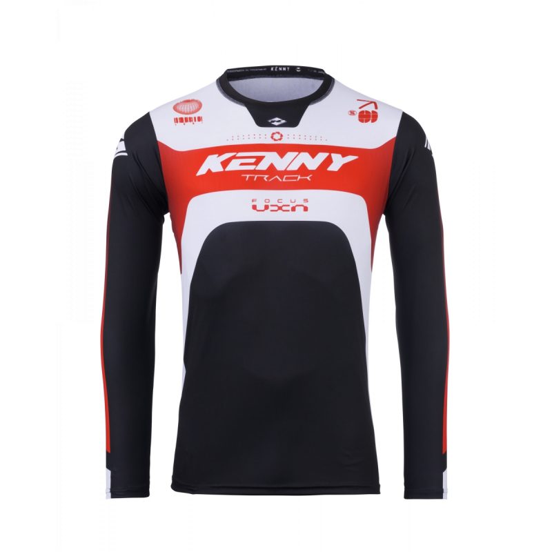 Kenny Racing Motocross JERSEY/ENDURO Model Track Focus - Black/White/Red