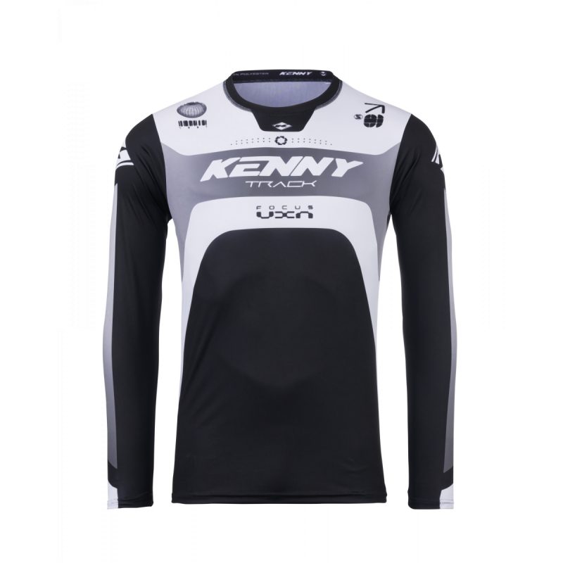Kenny Racing Motocross JERSEY/ENDURO Model Track Focus - Black/White/Grey