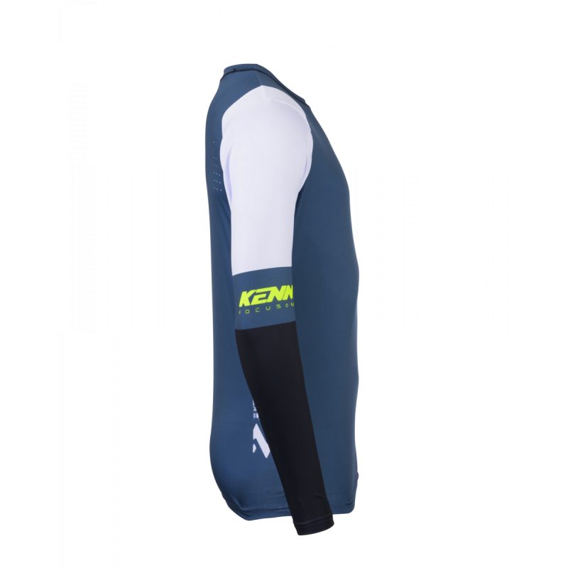 Kenny Racing Motocross JERSEY/ENDURO Model Track ZOOM Petrol - Blue/Yellow/White/Black