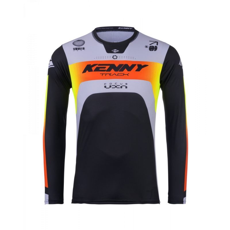 Kenny Racing Motocross JERSEY/ENDURO Model Track Focus - Black/Grey/Yellow/Red