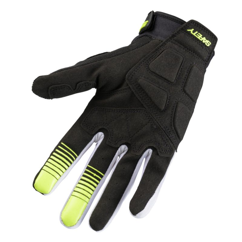 Kenny Racing MOTOCROSS/ENDURO Model Safety Gloves - Black/Fluo Yellow