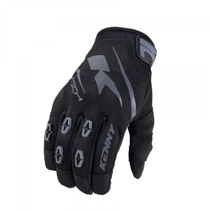 Kenny Racing MOTOCROSS/ENDURO Model SF-TECH Gloves - Black/Grey