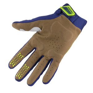 Kenny Racing MOTOCROSS/ENDURO Model Titanium NAVY Gloves - Blue/Fluo Yellow
