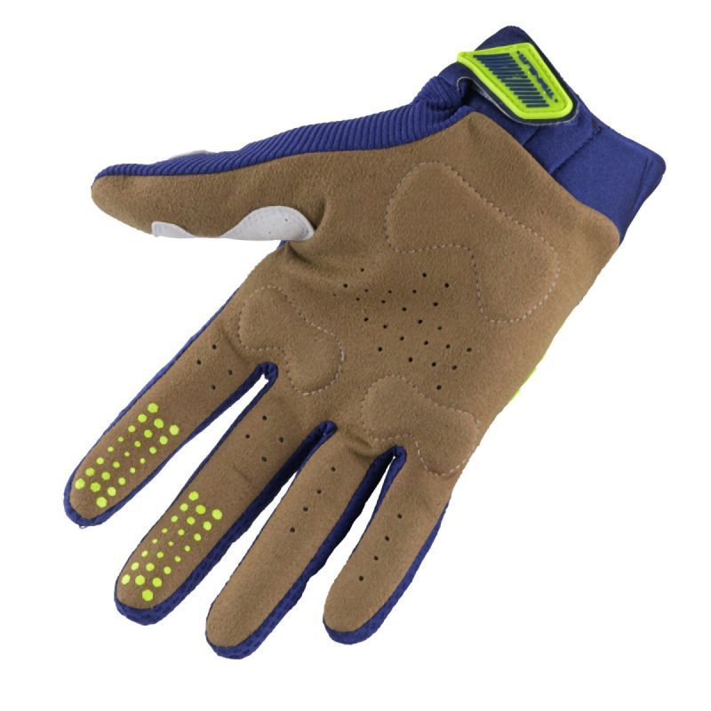 Kenny Racing MOTOCROSS/ENDURO Model Titanium NAVY Gloves - Blue/Fluo Yellow