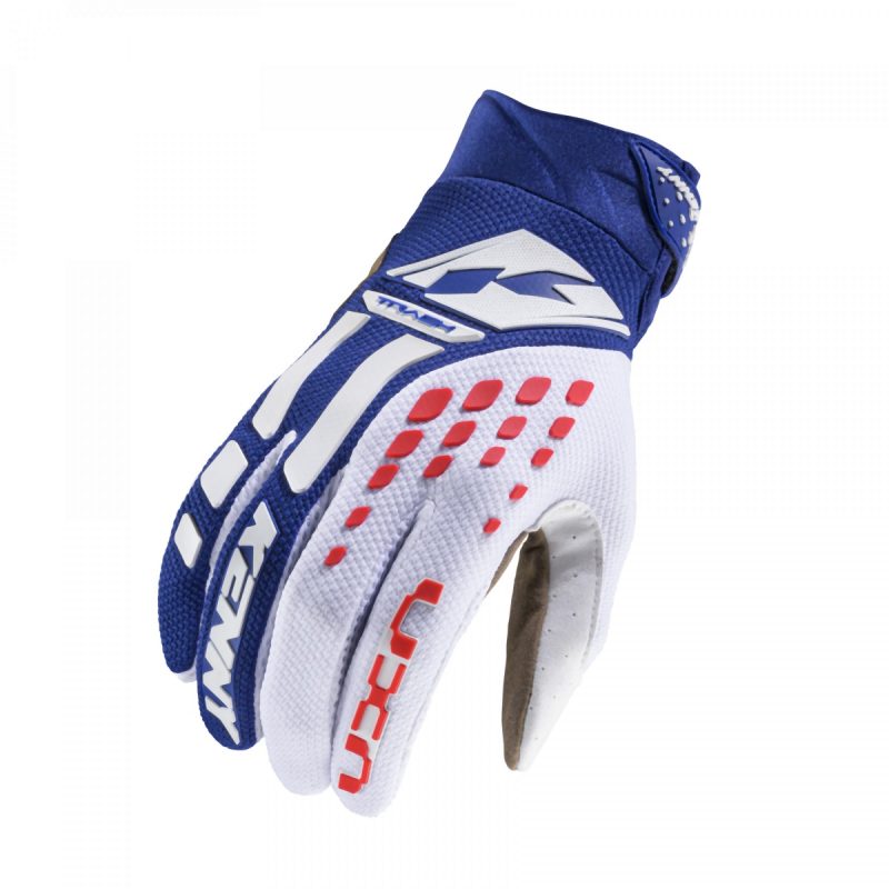 Kenny Racing MOTOCROSS/ENDURO Model Track NAVY/RED Gloves - Blue/Red/White
