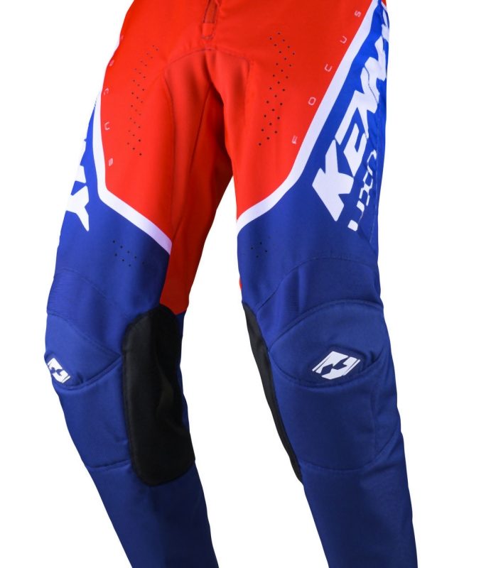Kenny Racing MOTOCROSS/ENDURO Model Track Focus Youth Patriot Pants - Blue/Red/White