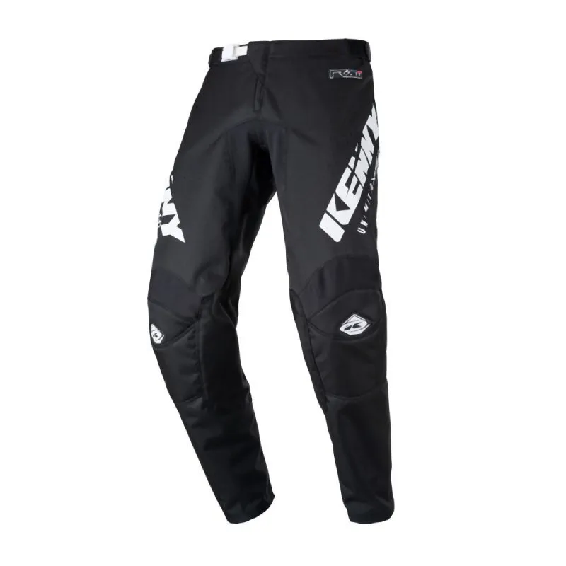 Kenny Racing MOTOCROSS/ENDURO Model Track Focus Youth RAW Pants - Black/White