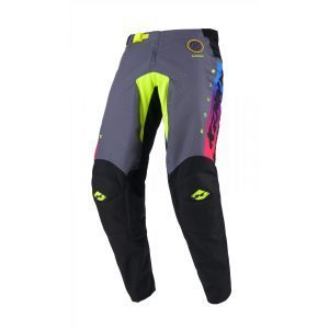 Kenny Racing MOTOCROSS/ENDURO Model Track Focus NEON Pants - Grey/Black/Yellow/Pink