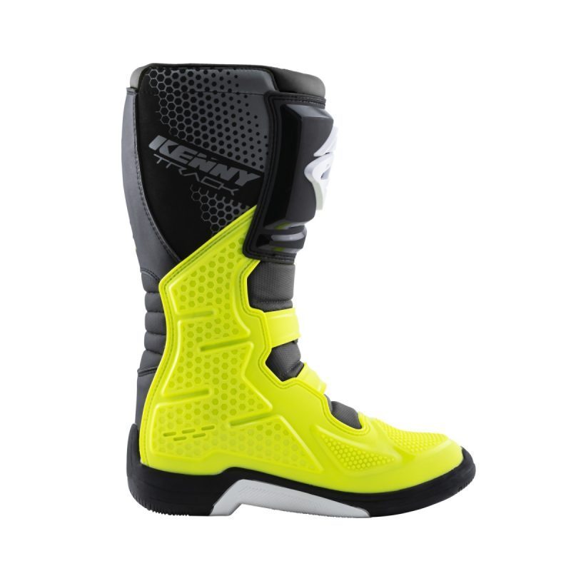 Kenny Racing MOTOCROSS/ENDURO Boots Model Track - White/Black/Fluo Yellow