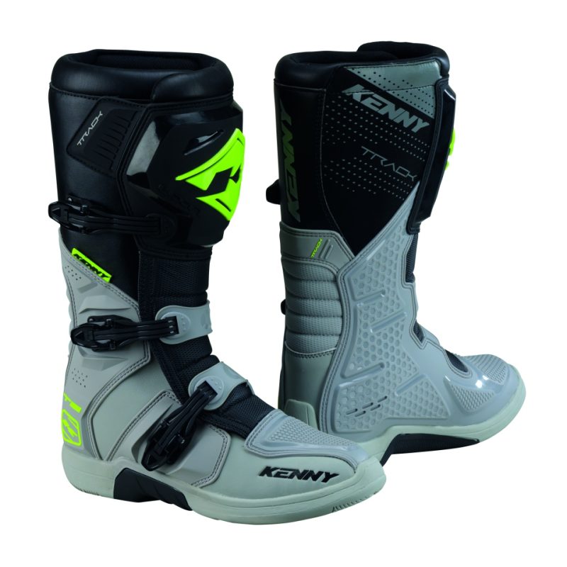 Kenny Racing MOTOCROSS/ENDURO Boots Track T2 - Grey/Fluo Yellow