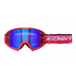 Kenny Racing Model Track+ RED - BLUE Goggles - Red/White