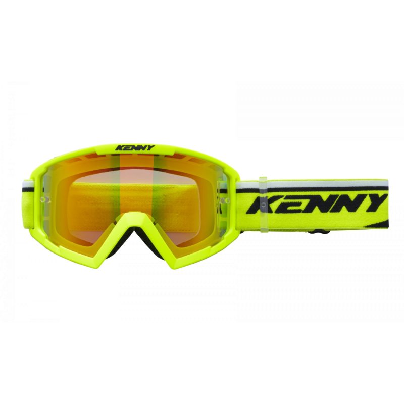 Kenny Racing Model Track+ NEON Yellow - RED Goggles - Fluo Yellow/Black