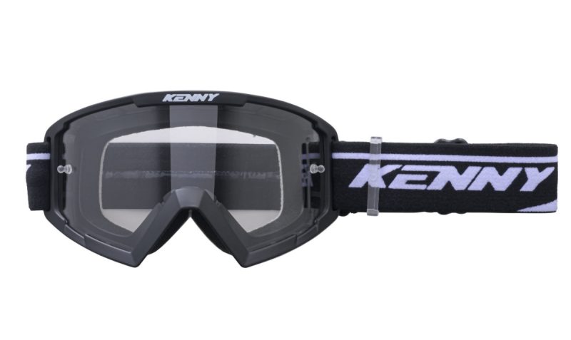 Kenny Racing Model Track Black - Clear Goggles - Black/White
