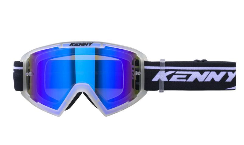 Kenny Racing Model Track+ Youth Clear Crystal - BLUE Goggles - Clear/Black