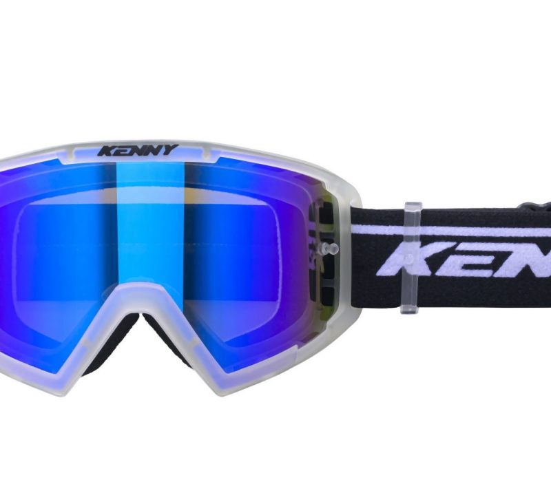 Kenny Racing Model Track+ Youth Clear Crystal - BLUE Goggles - Clear/Black