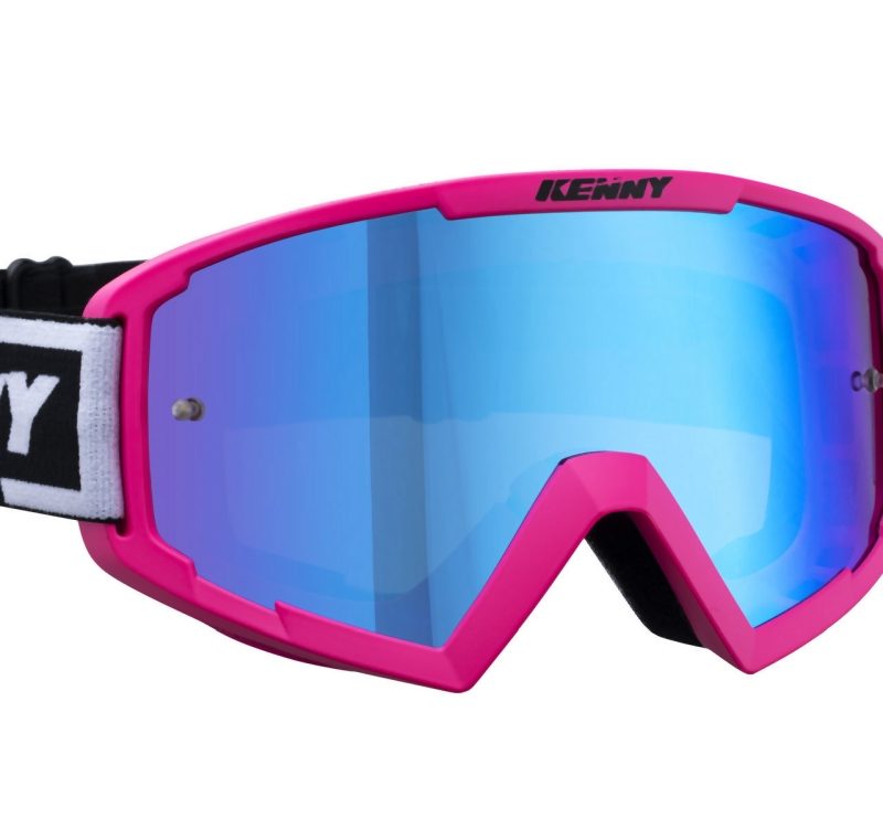 Kenny Racing Model Track NEON PINK - BLUE Goggles - Pink/Black
