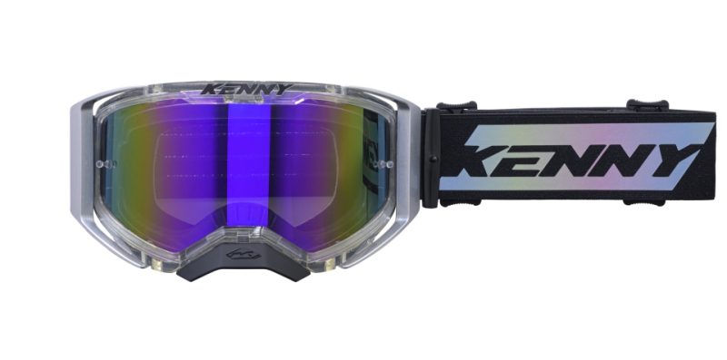 Kenny Racing Performance EVO 2 Clear Silver Mirror Goggles - Silver/Black