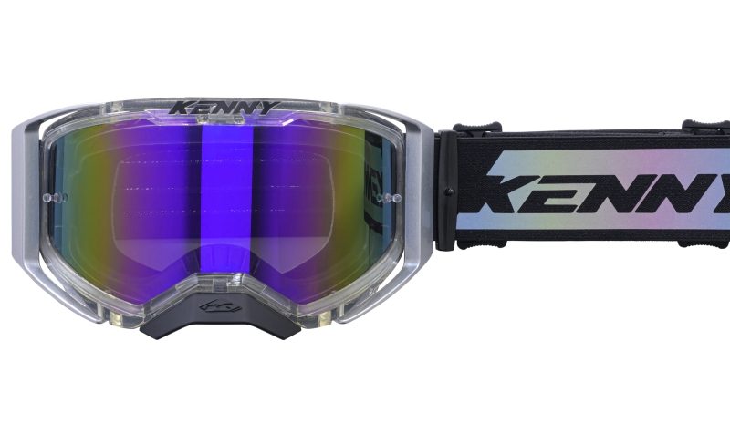 Kenny Racing Performance EVO 2 Clear Silver Mirror Goggles - Silver/Black