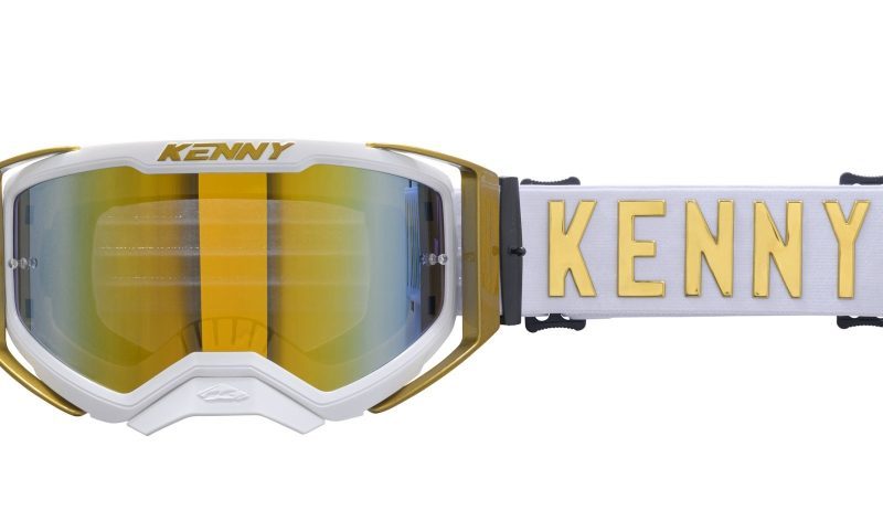 Kenny Racing Performance EVO 2 GOLD MIRROR- Mirror Goggles - Gold/White