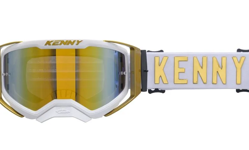 Kenny Racing Performance EVO 2 GOLD MIRROR- Mirror Goggles - Gold/White