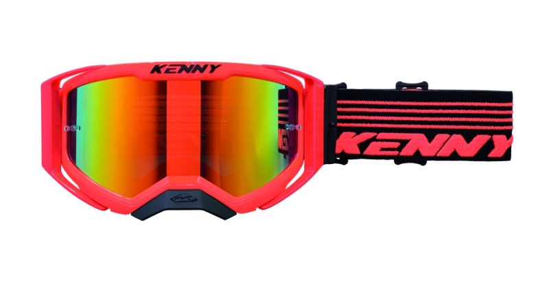 Kenny Racing Performance EVO 2 NEON Orange Mirror Goggles - Fluo Orange/Black