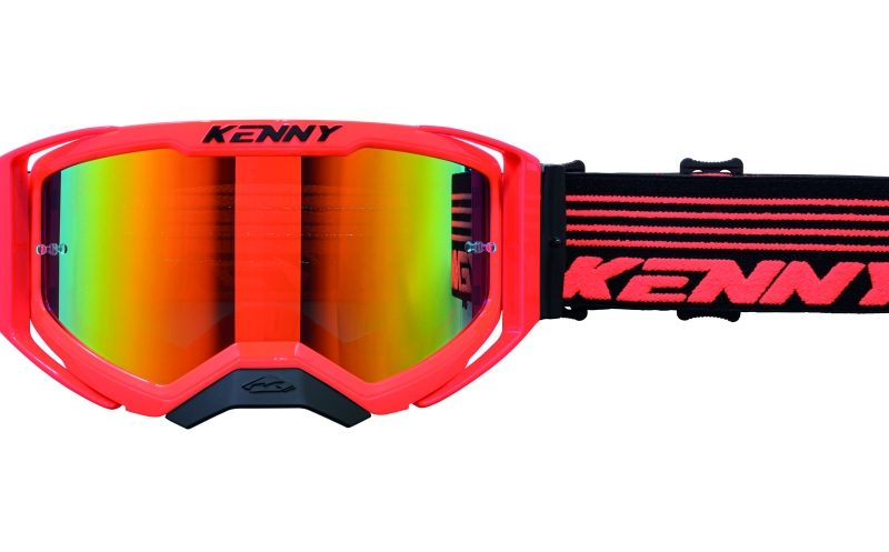 Kenny Racing Performance EVO 2 NEON Orange Mirror Goggles - Fluo Orange/Black