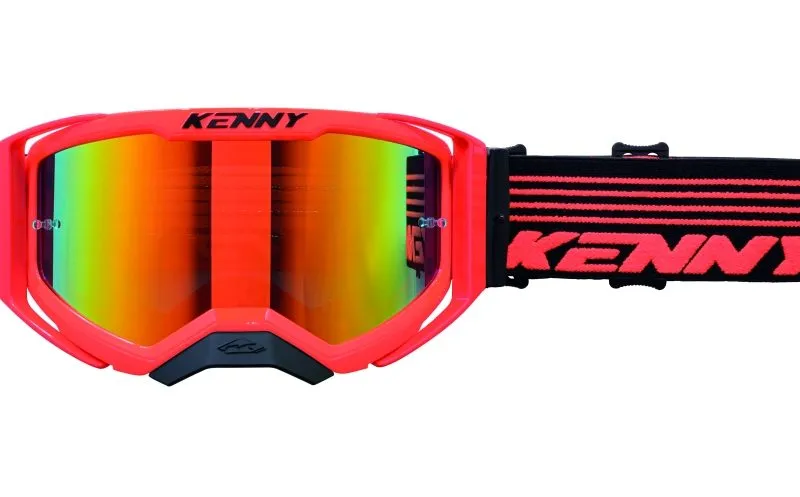 Kenny Racing Performance EVO 2 NEON Orange Mirror Goggles - Fluo Orange/Black