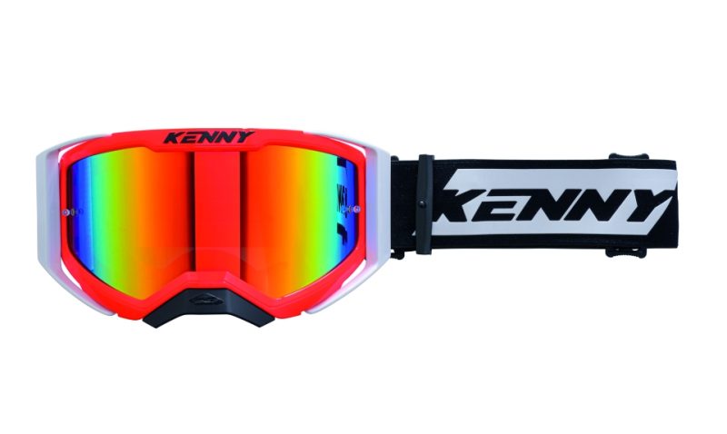 Kenny Racing Performance EVO 2 NEON RED Mirror Goggles - Red/Black/White