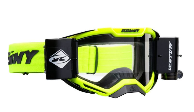Kenny Racing ROLL-OFF Model Ventury Goggles - Fluo Yellow/Black