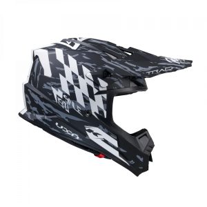 Kenny Racing MOTOCROSS/ENDURO Model Track Graphic DIRT MATT Helmet - Black/Grey