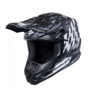 Kenny Racing MOTOCROSS/ENDURO Model Track Graphic DIRT MATT Helmet - Black/Grey