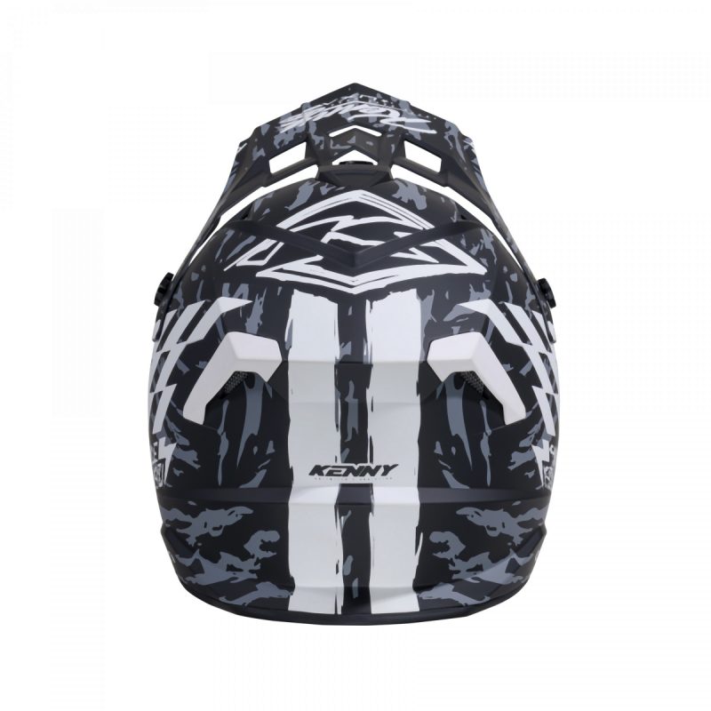 Kenny Racing MOTOCROSS/ENDURO Model Track Graphic DIRT MATT Helmet - Black/Grey