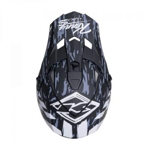 Kenny Racing MOTOCROSS/ENDURO Model Track Graphic DIRT MATT Helmet - Black/Grey