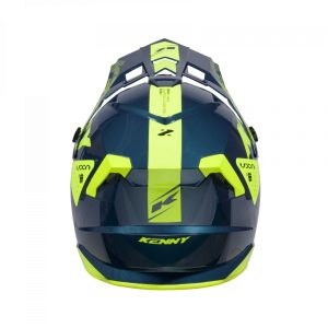 Kenny Racing MOTOCROSS/ENDURO Model Track Graphic ZOOM Petrol Helmet - Blue/Yellow
