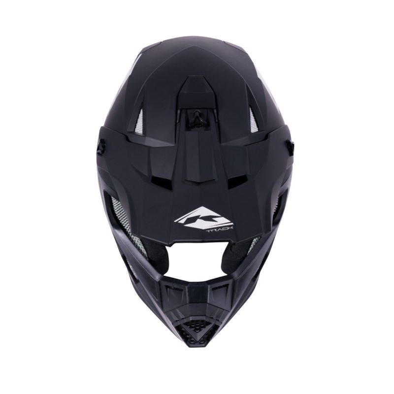 Kenny Racing MOTOCROSS/ENDURO Model Track Solid MATT Black Holographic Helmet - Black/Grey