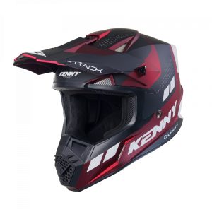 Kenny Racing MOTOCROSS/ENDURO Model Track Graphic Candy RED MATT Helmet - Black/Red/White