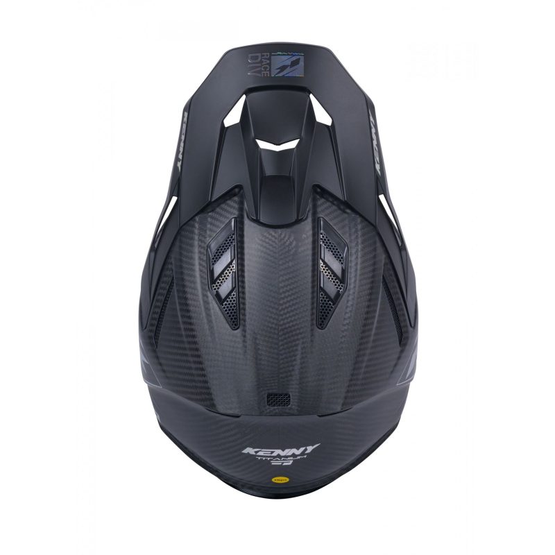 Kenny Racing MOTOCROSS/ENDURO Titanium Carbon MATT Holographic Helmet - Black