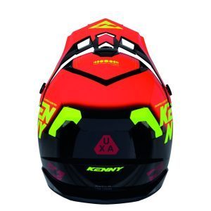 Kenny Racing MOTOCROSS/ENDURO Track Graphic Focus Helmet - Red/Black/Yellow