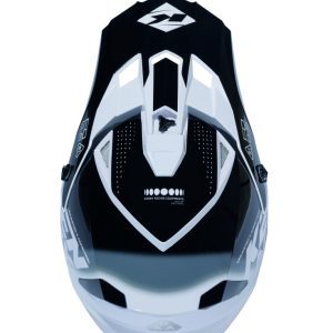 Kenny Racing MOTOCROSS/ENDURO Track Graphic Focus Helmet - Black/White